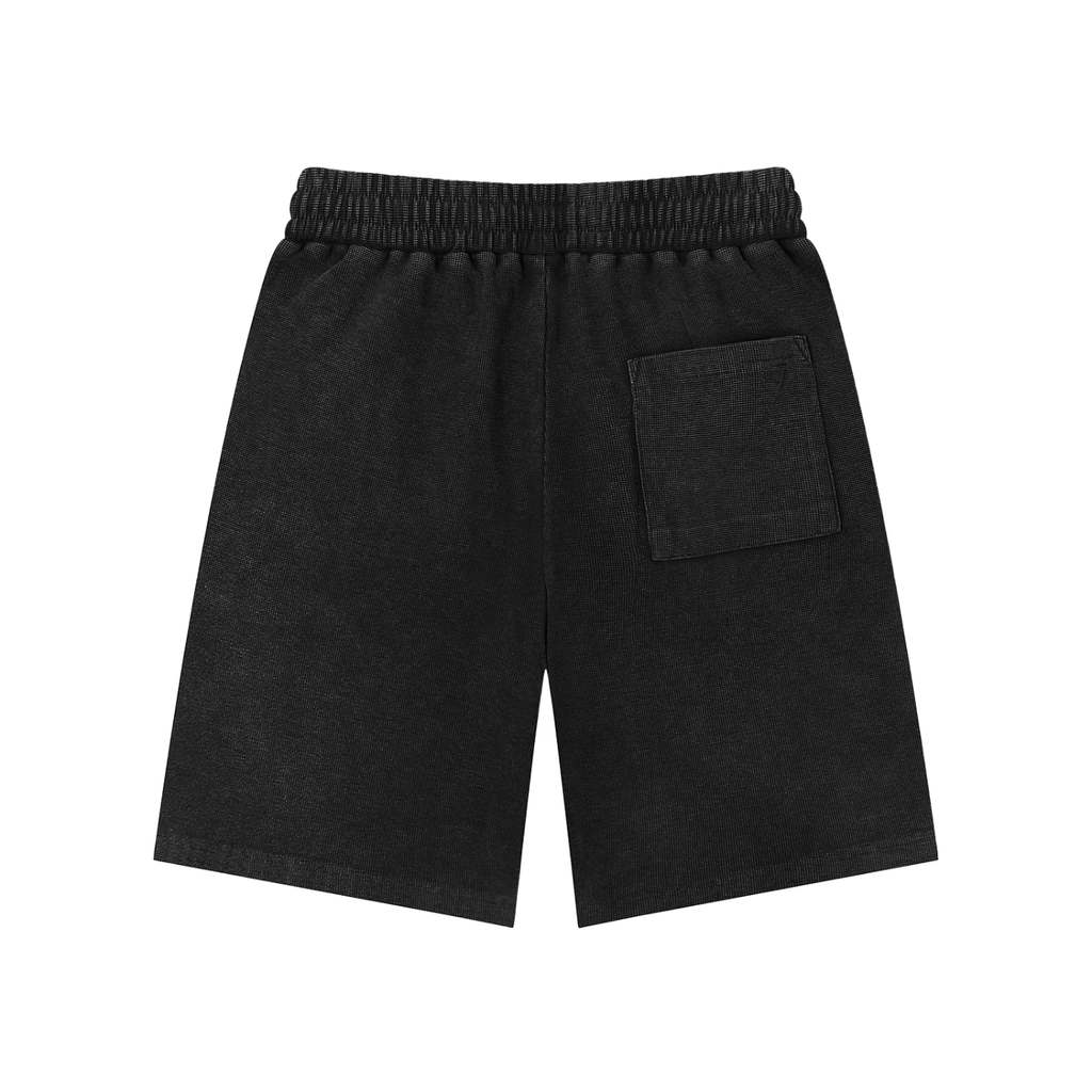 Trust None Mineral Wash Waffle Knit Shorts