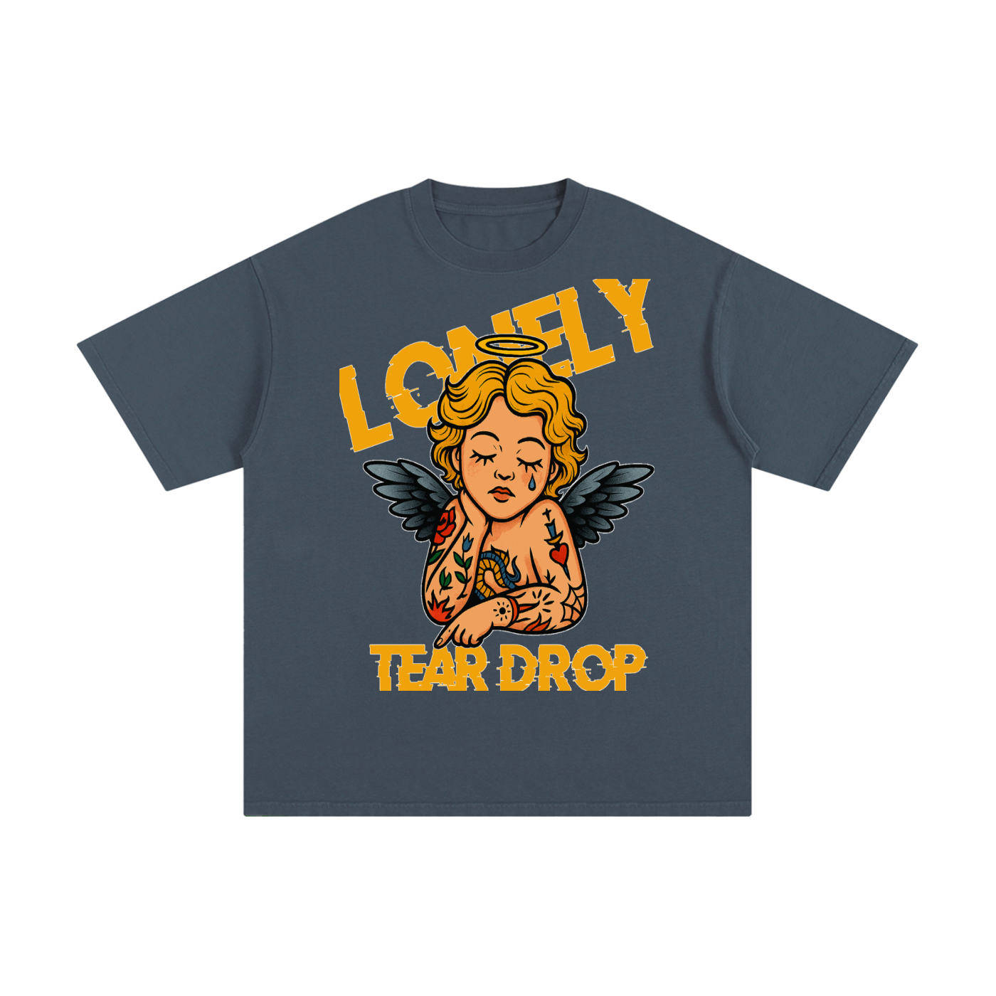 Lonely Tear Drop Unisex Pure Cotton T-Shirt