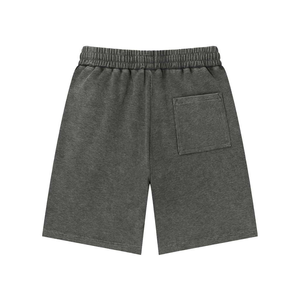 Trust None Mineral Wash Waffle Knit Shorts