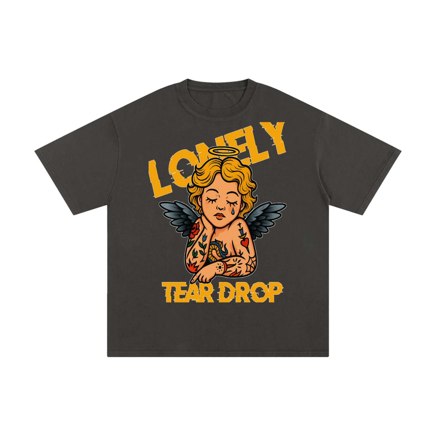 Lonely Tear Drop Unisex Pure Cotton T-Shirt