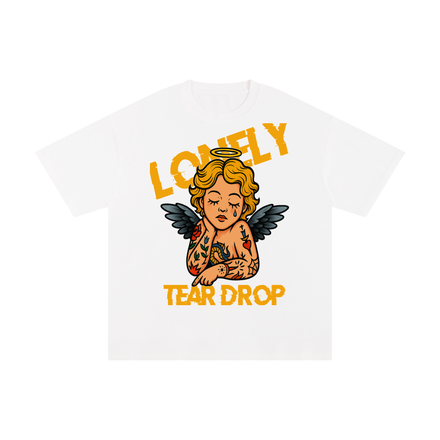 Lonely Tear Drop Unisex Pure Cotton T-Shirt