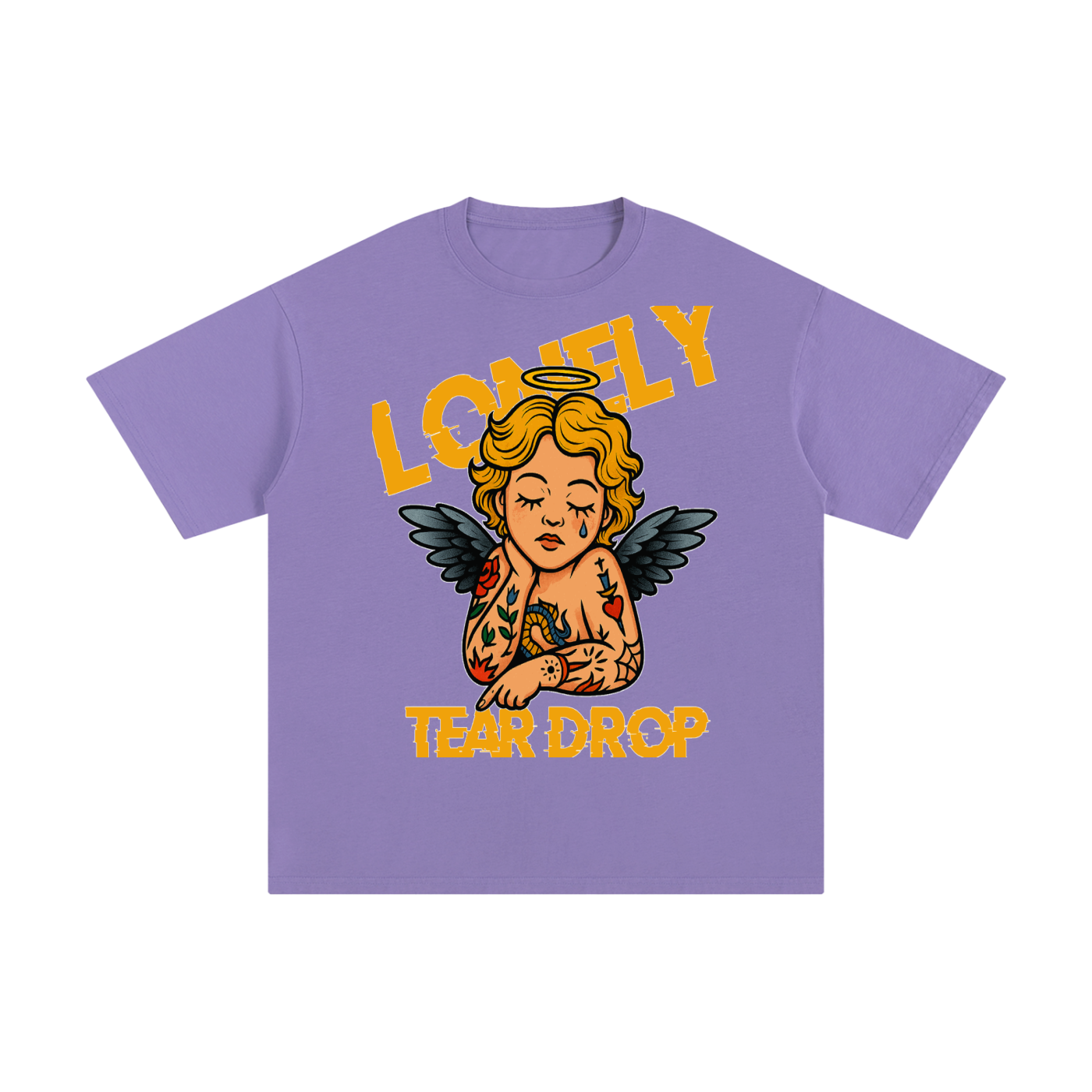 Lonely Tear Drop Unisex Pure Cotton T-Shirt