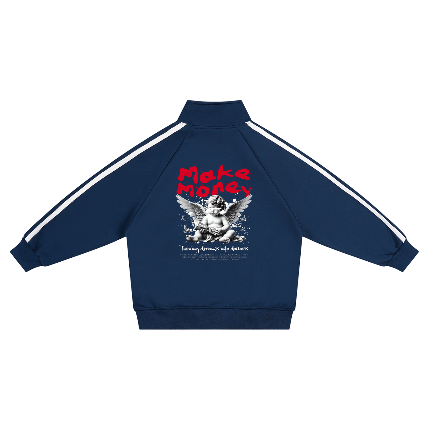 Make Money Kids’ Contrast Tape Coach Jacket