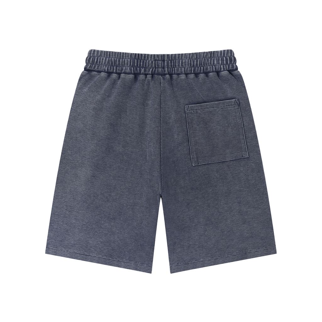 Trust None Mineral Wash Waffle Knit Shorts