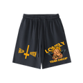 Lonely Tear Drop Vintage Wash Cotton Shorts