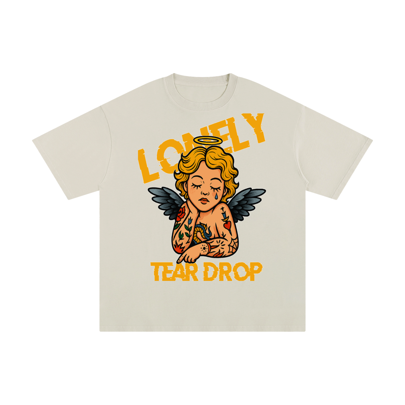 Lonely Tear Drop Unisex Pure Cotton T-Shirt