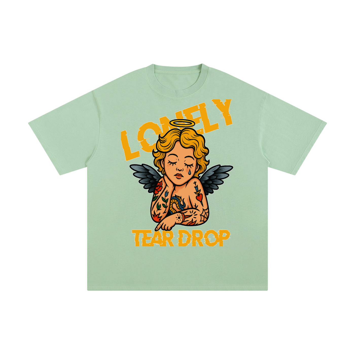 Lonely Tear Drop Unisex Pure Cotton T-Shirt