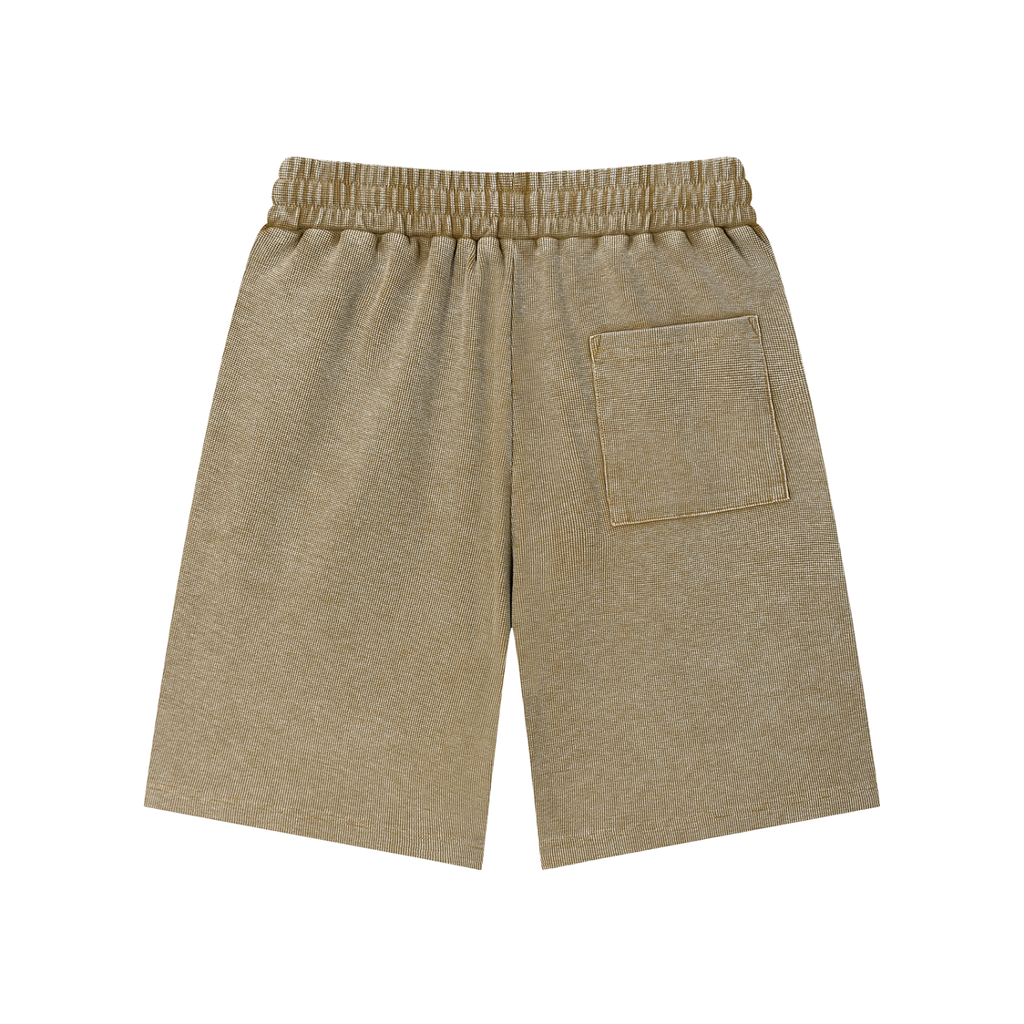 Trust None Mineral Wash Waffle Knit Shorts