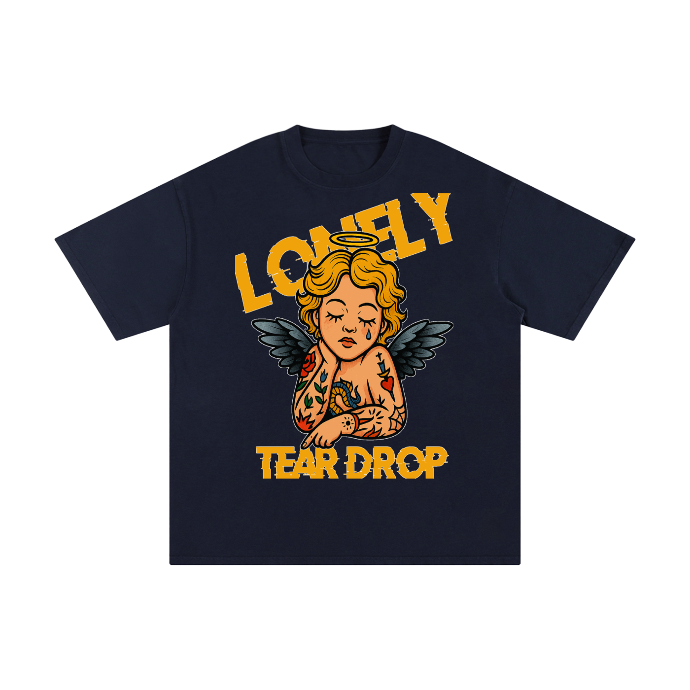 Lonely Tear Drop Unisex Pure Cotton T-Shirt