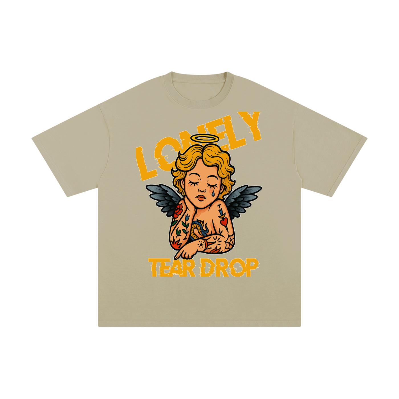 Lonely Tear Drop Unisex Pure Cotton T-Shirt