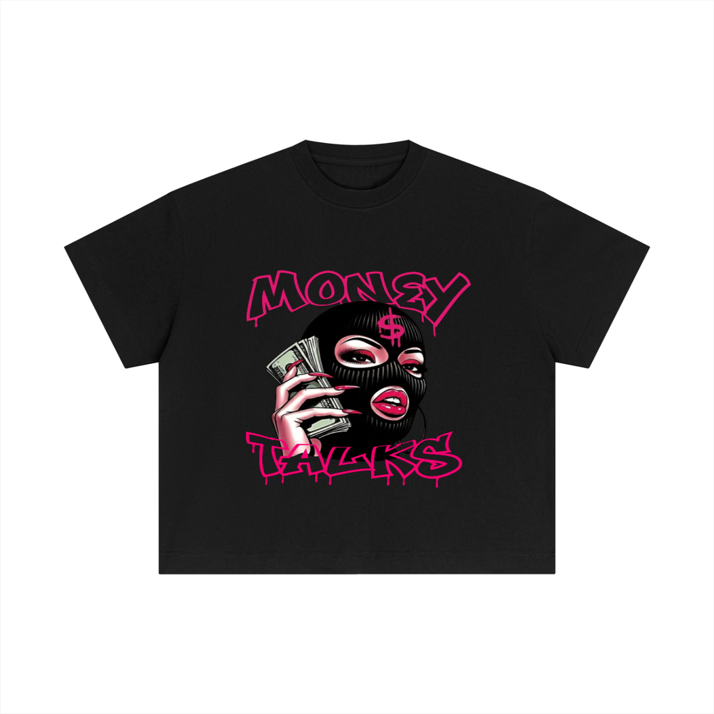 Money Talks Essential Cotton Boxy T-Shirt