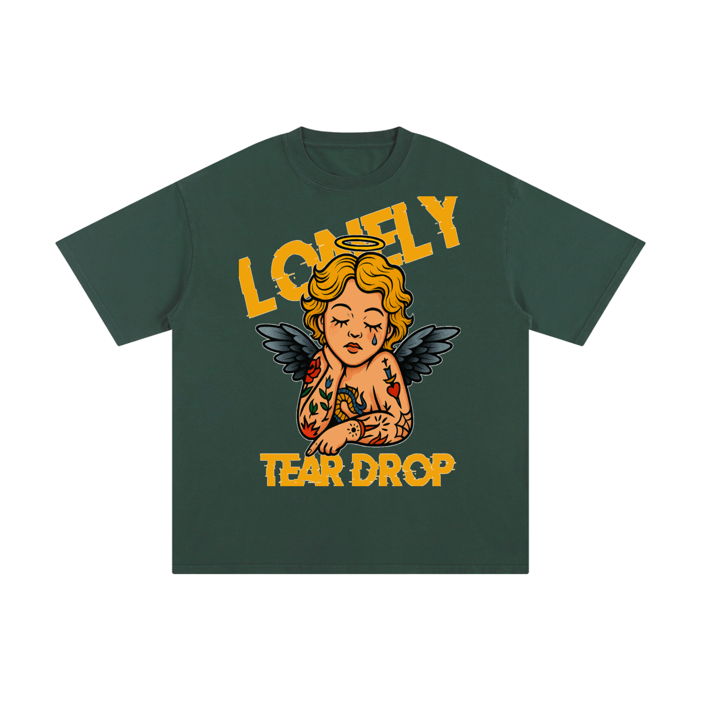 Lonely Tear Drop Unisex Pure Cotton T-Shirt
