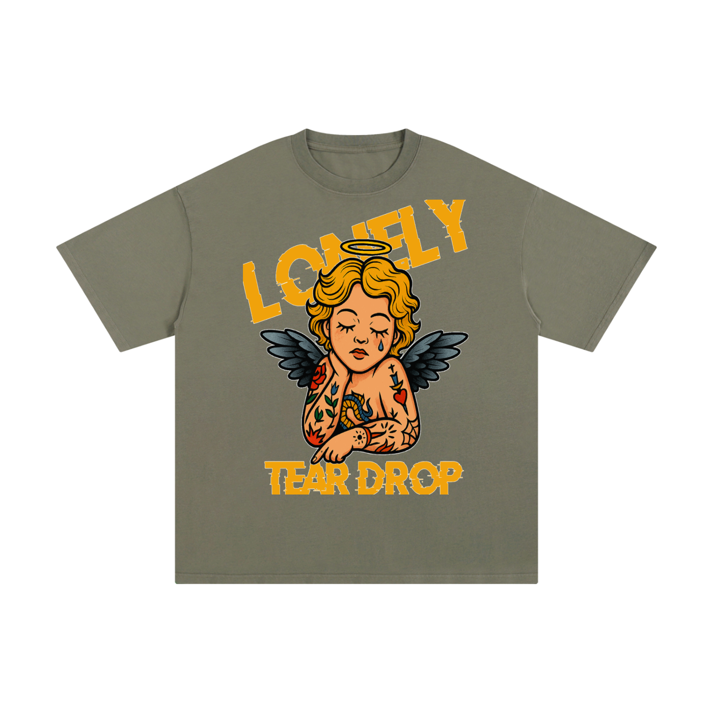 Lonely Tear Drop Unisex Pure Cotton T-Shirt