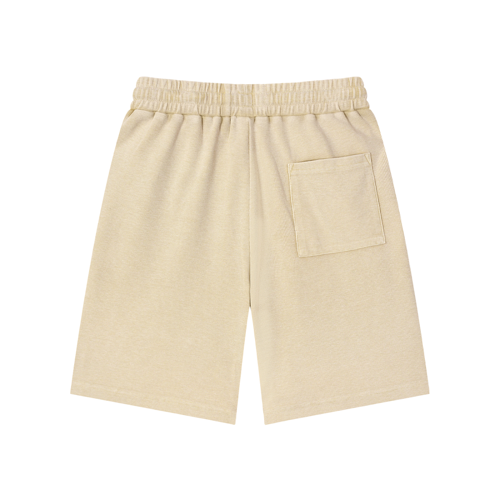 Trust None Mineral Wash Waffle Knit Shorts