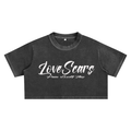 Women LoveScars Snow Washed Crop Top