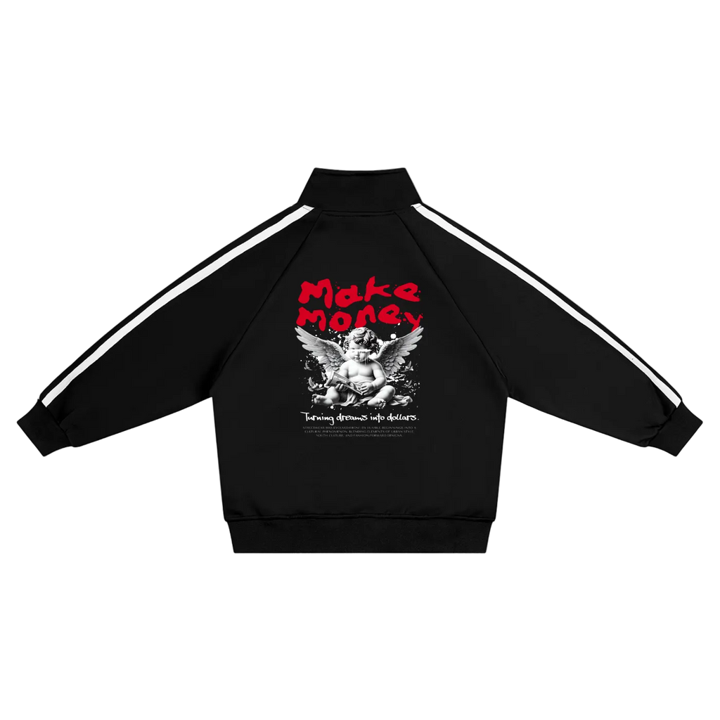 Make Money Kids’ Contrast Tape Coach Jacket