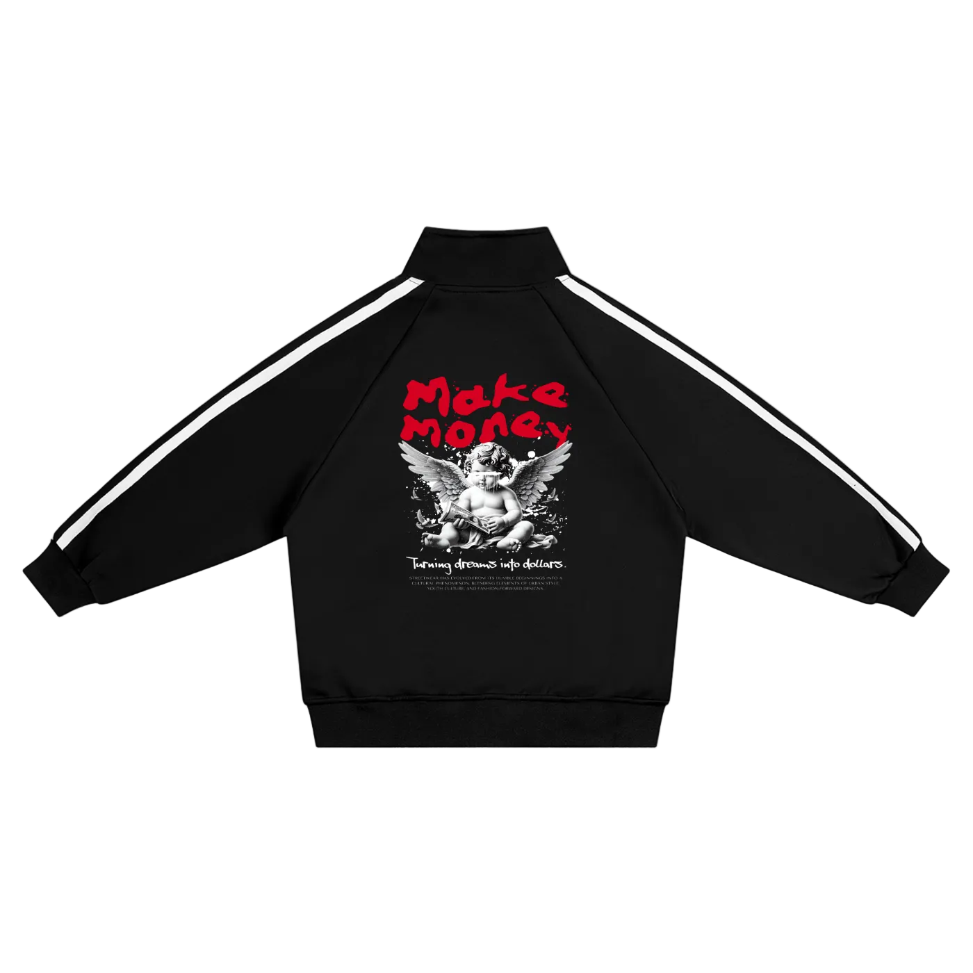 Make Money Kids’ Contrast Tape Coach Jacket